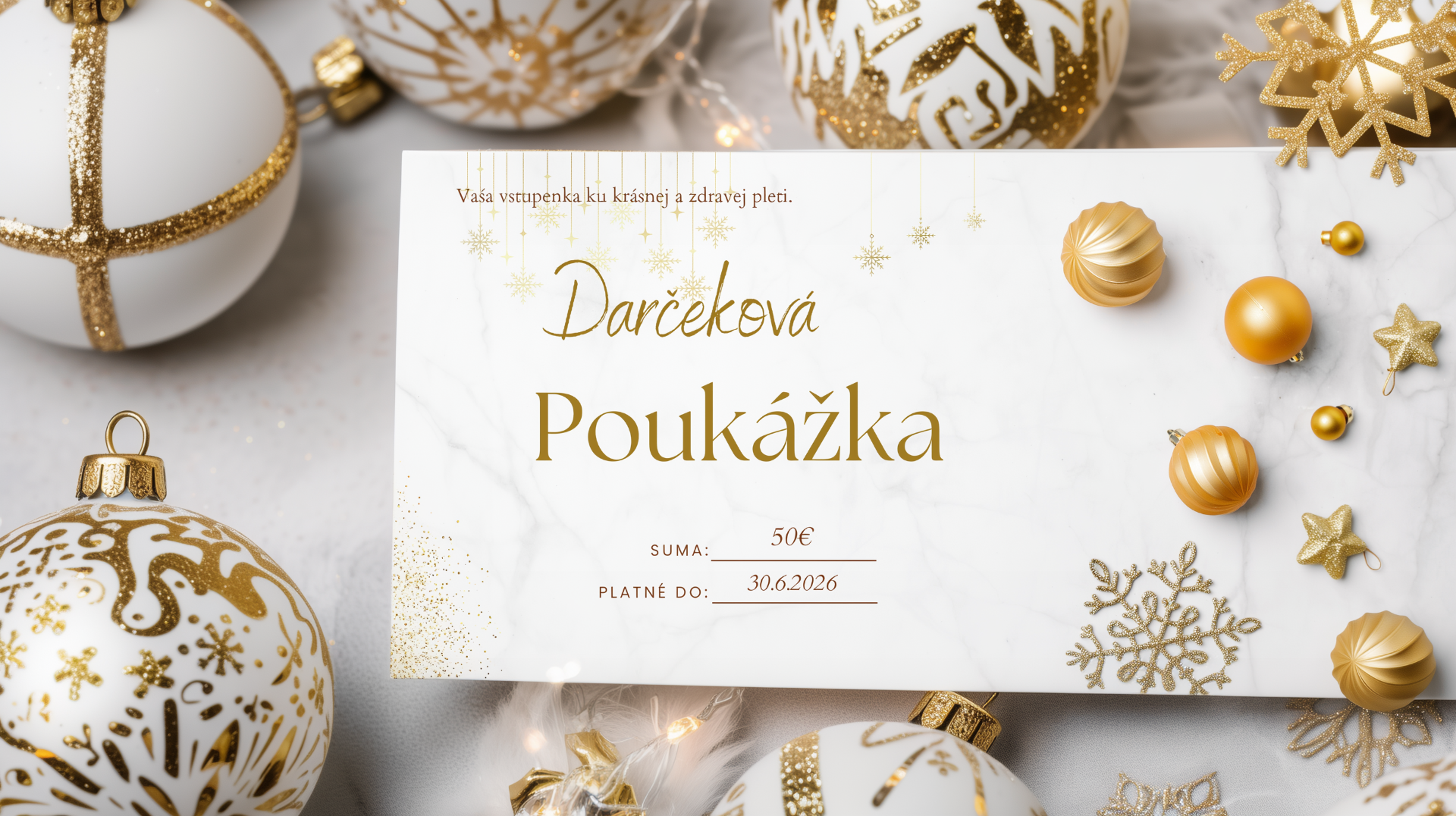 Vianočný Darček - Poukážka na ošetrenie